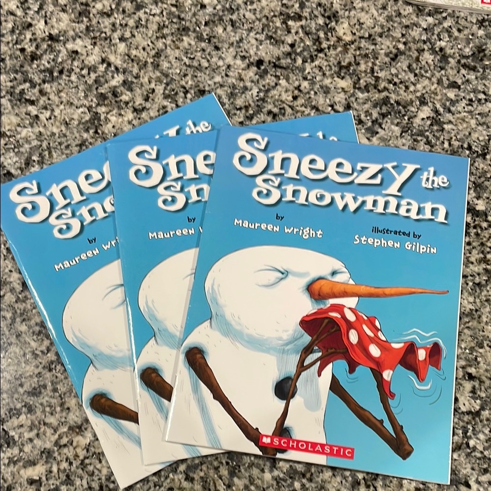 3 Book Bundle of ‘Sneezy the Snowman’ Book